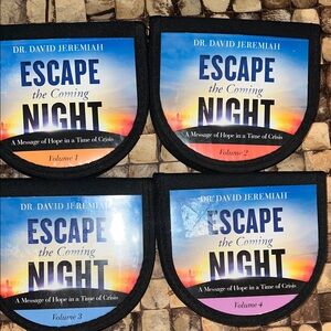 "Escape the Coming Night" Dr David Jeremiah Audio Books / Vol 1 - 4